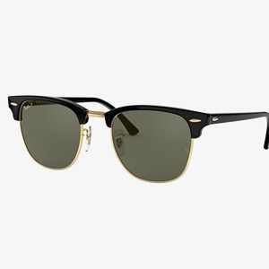 Ray Ban Black and Gold Club master Polarized